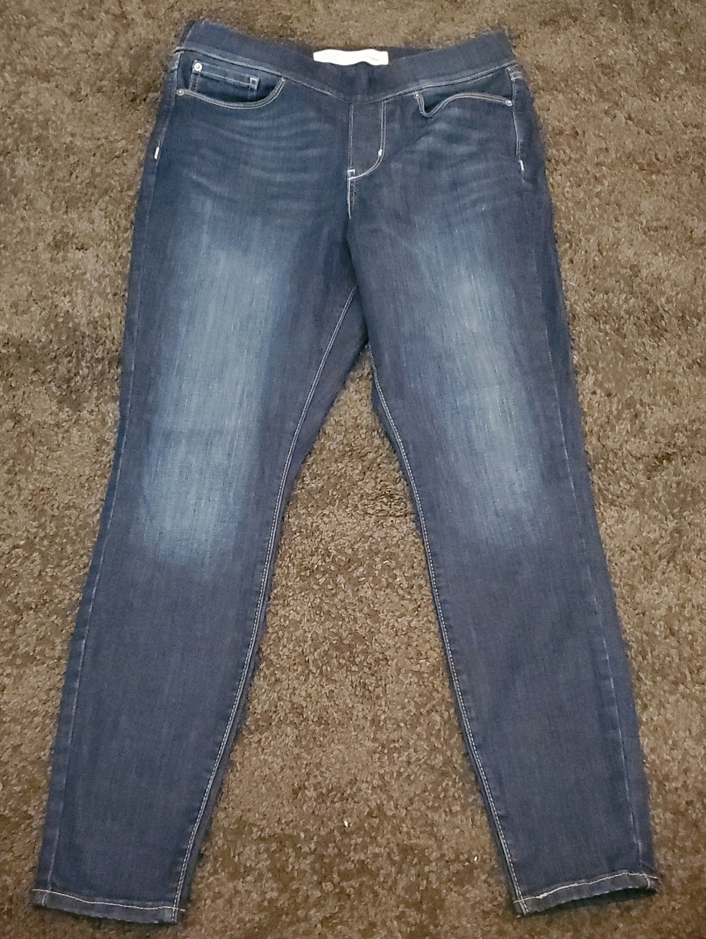 Women's Dark Blue Skinny Jeans - Stretch Slim Fit